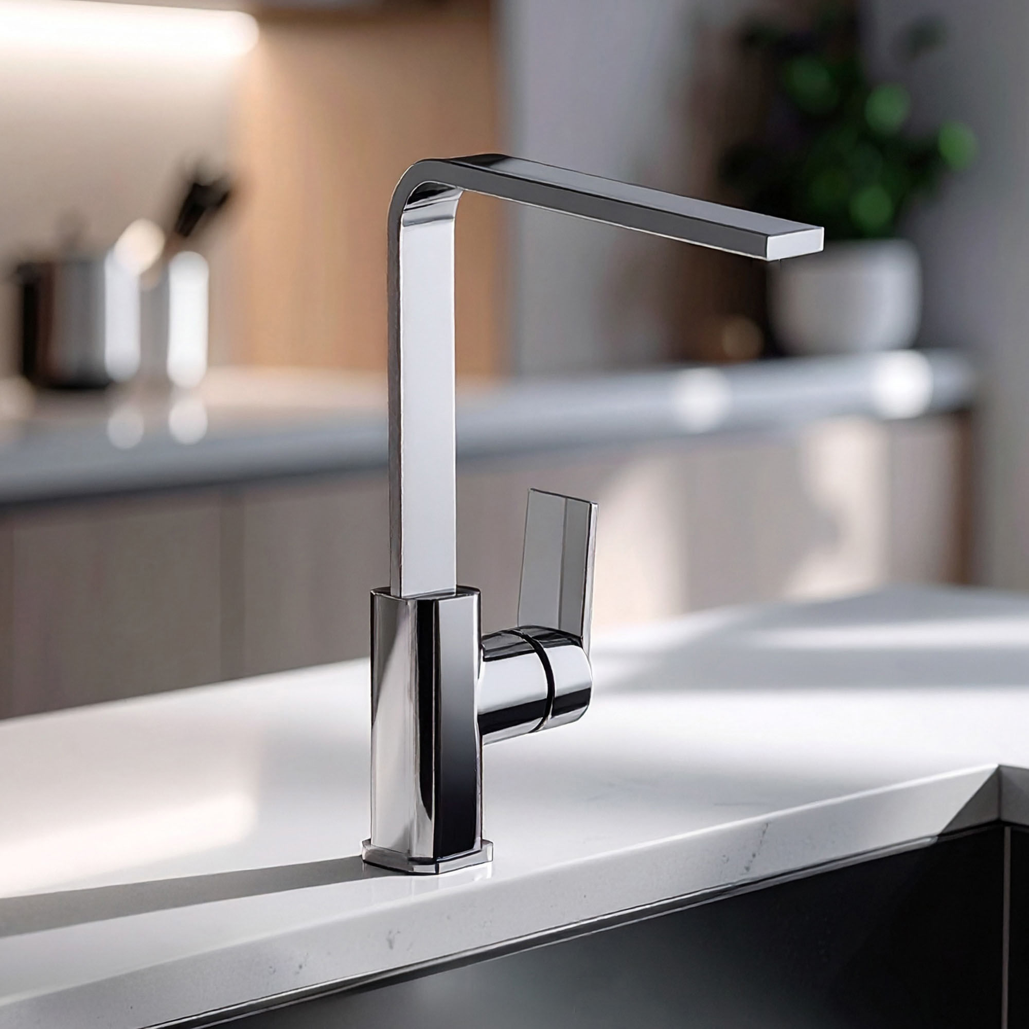 Mitigeur De Cuisine Hansgrohe MyCube M - Chromé, Bec Orientable, Débit 12 L/min - 13815000