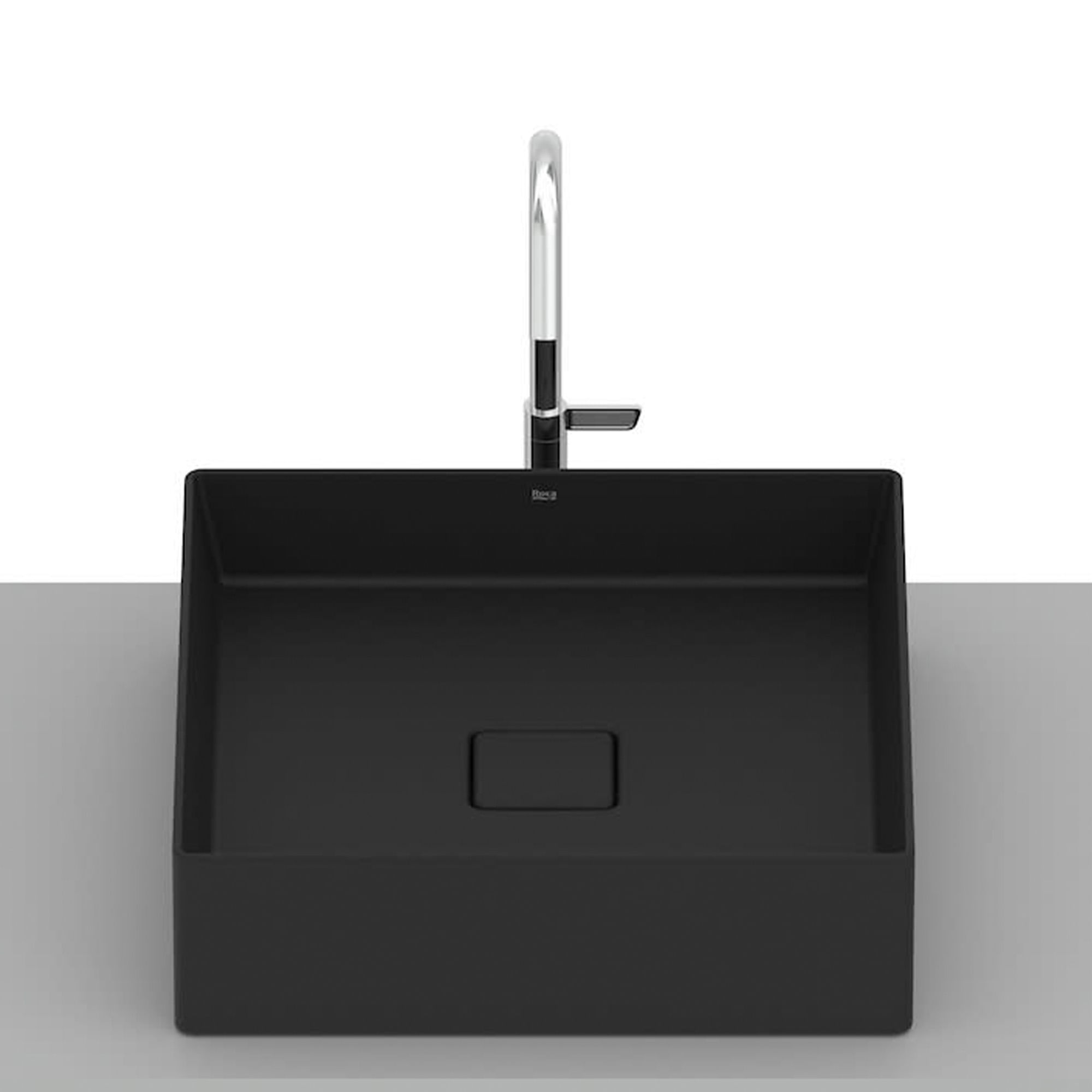 malive Lavamanos Malai Sobre Cubierta Rectangular sin Rebalse Negro - MK